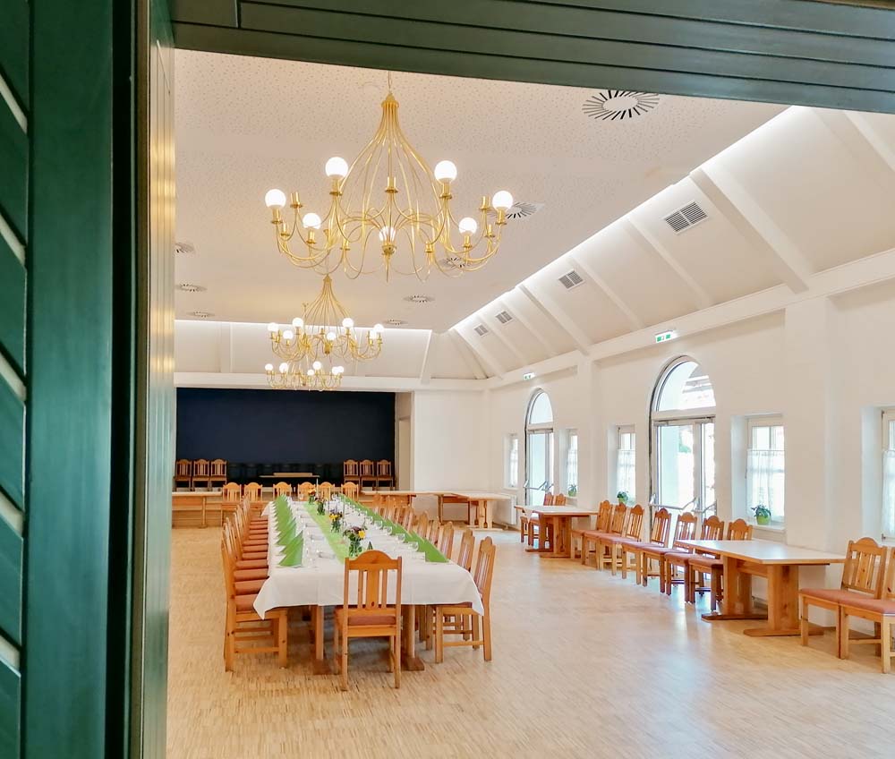 Kultursaal im Gasthaus und Kegelbahn Hirtenfelder in Windisch-Minihof, Burgenland